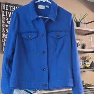 Chico's Vibrant Blue Jacket.